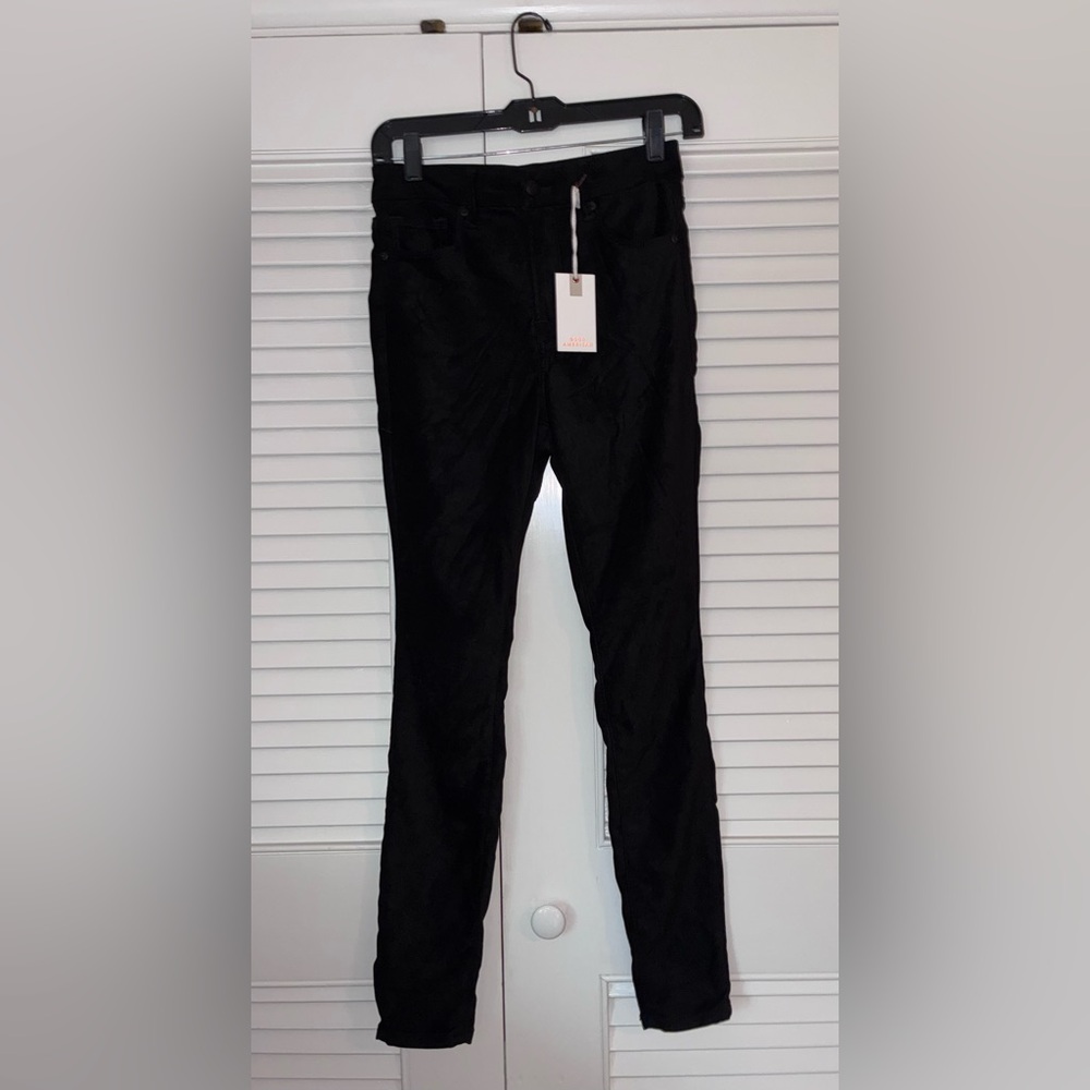 NWT - Good American Black Velour Pants